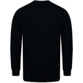 Black - Side - Henbury Mens V Neck Button Fine Knit Cardigan