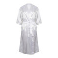 White - Front - Towel City Womens-Ladies Satin Robe