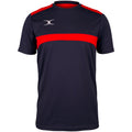 Dark Navy-Red - Front - Gilbert Mens Photon T-Shirt