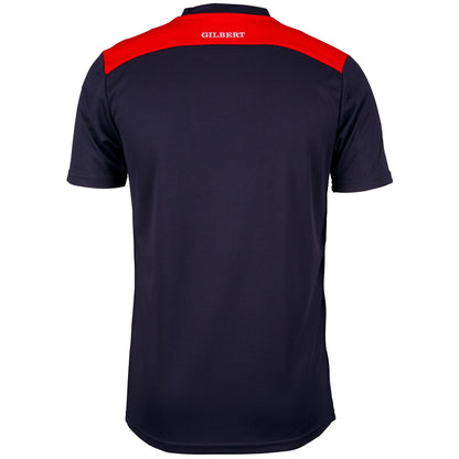 Dark Navy-Red - Back - Gilbert Mens Photon T-Shirt