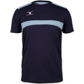 Dark Navy-Sky Blue - Front - Gilbert Mens Photon T-Shirt