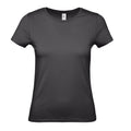 Black Pure - Front - B&C Womens-Ladies #E150 T-Shirt
