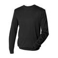Black - Pack Shot - Henbury Mens Crew Neck 12 Gauge Fine Knit Jumper - Sweatshirt