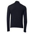 French Navy - Back - Asquith & Fox Mens Cotton Blend Zip Sweatshirt