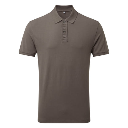 Slate - Front - Asquith & Fox Mens Infinity Stretch Polo Shirt