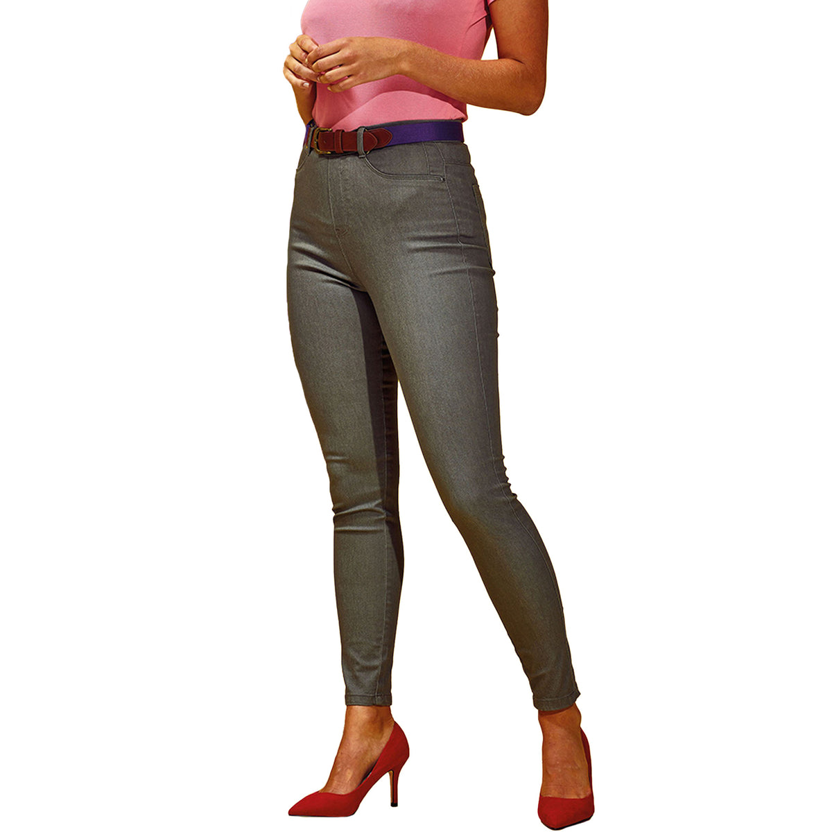 Slate - Lifestyle - Asquith & Fox Womens-Ladies Classic Fit Jeggings