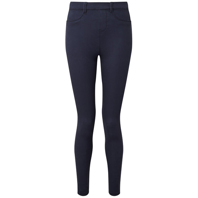 Navy - Back - Asquith & Fox Womens-Ladies Classic Fit Jeggings