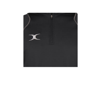 Black - Side - Gilbert Mens Quest Half-Zip Fleece
