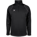 Black - Front - Gilbert Mens Quest Half-Zip Fleece