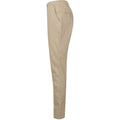 Stone - Side - Henbury Womens-Ladies Stretch Chinos