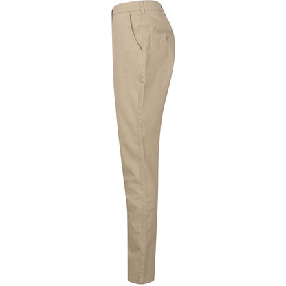 Stone - Side - Henbury Womens-Ladies Stretch Chinos