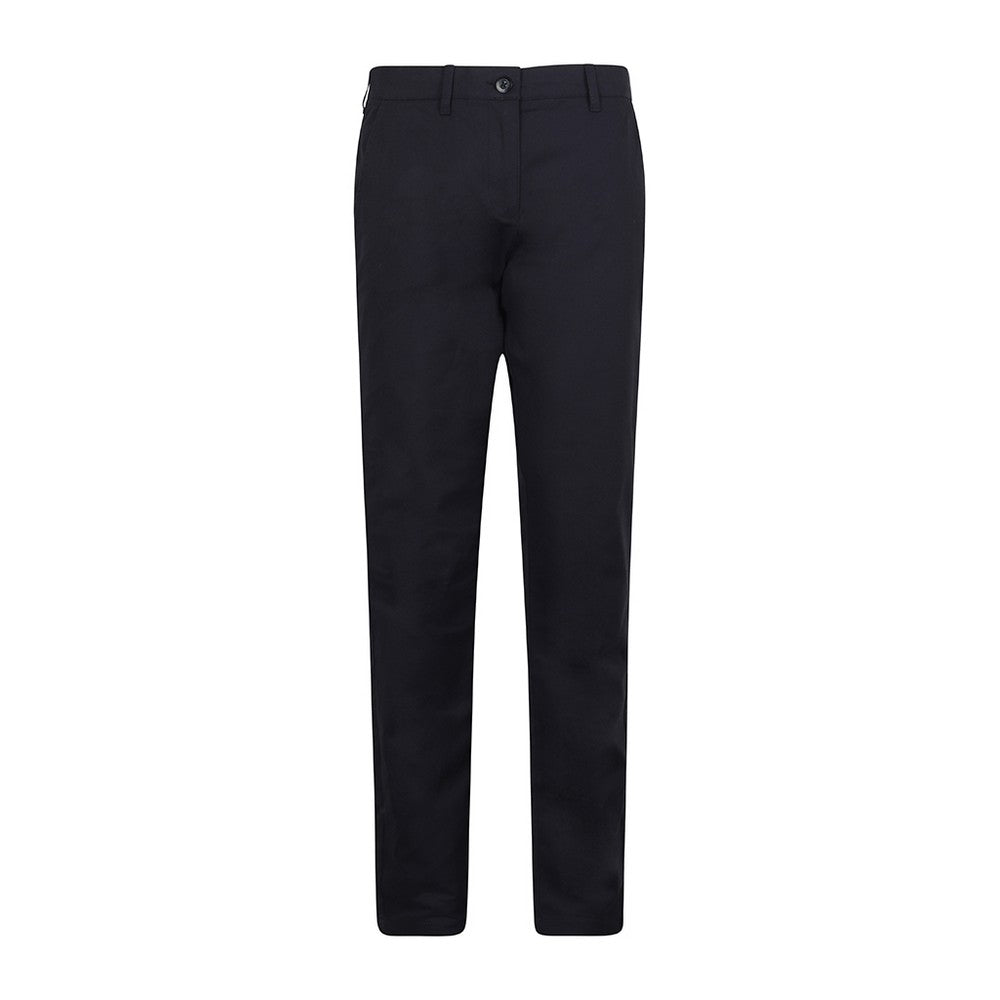 Navy - Front - Henbury Womens-Ladies Stretch Chinos