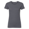 Convoy Grey - Front - Russell Womens-Ladies Authentic Pure Organic Tee