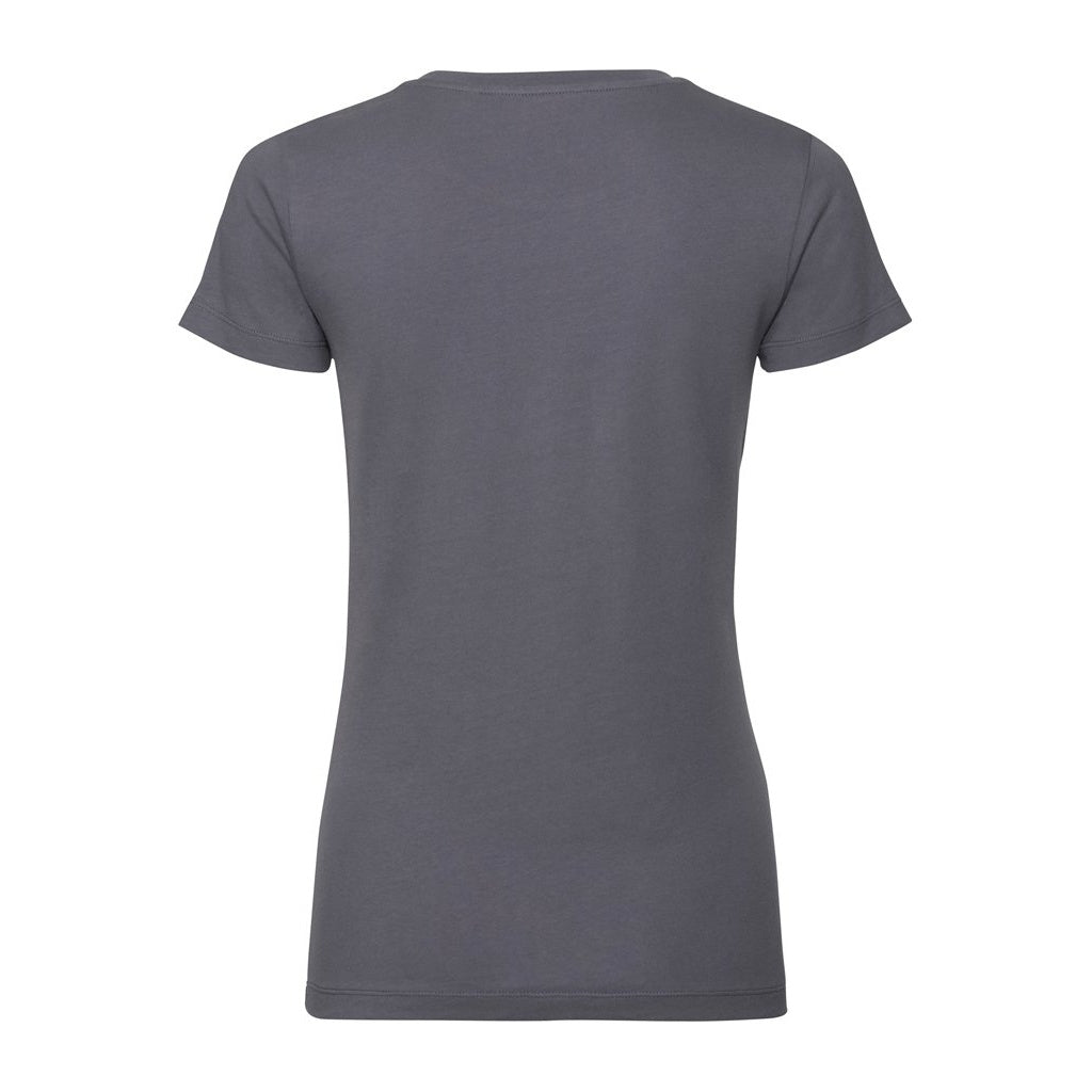 Convoy Grey - Back - Russell Womens-Ladies Authentic Pure Organic Tee