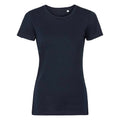 French Navy - Front - Russell Womens-Ladies Authentic Pure Organic Tee