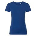 Bright Royal Blue - Front - Russell Womens-Ladies Authentic Pure Organic Tee