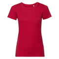 Classic Red - Front - Russell Womens-Ladies Authentic Pure Organic Tee