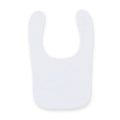 White - Front - Larkwood Baby Unisex Plain & Contrast Bib (Pack of 2)