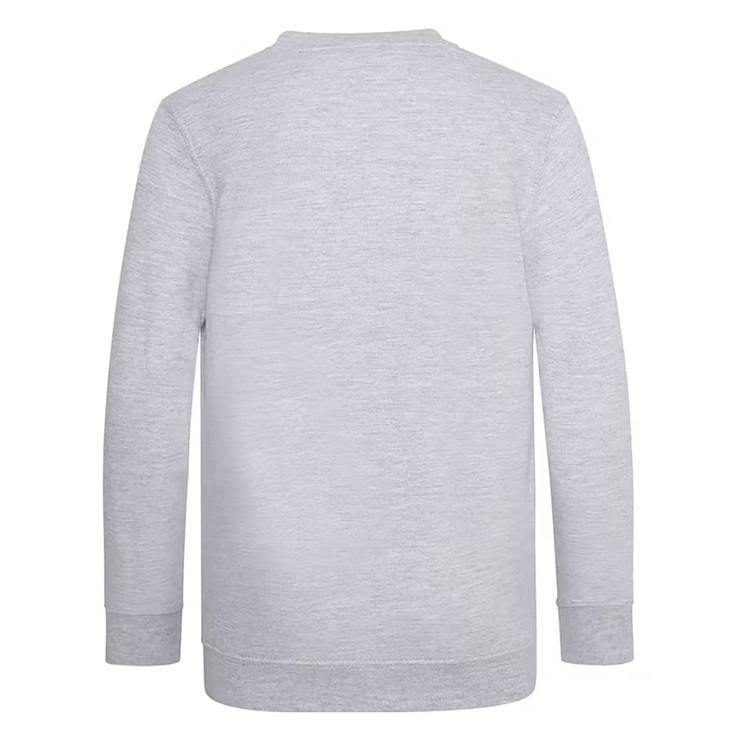 Grey - Back - AWDis Academy Childrens-Kids Junior V Neck School Jumper-Sweatshirt (Pack of 2)