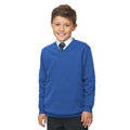 Royal Blue - Back - AWDis Academy Childrens-Kids Junior V Neck School Jumper-Sweatshirt (Pack of 2)