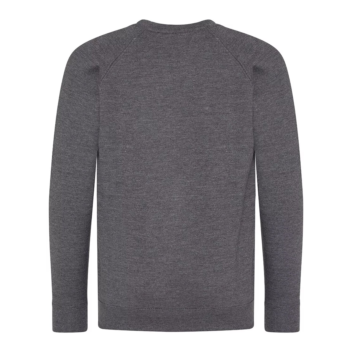 Charcoal - Back - AWDis Academy Childrens-Kids Crew Neck Raglan School Sweatshirt (Pack of 2)