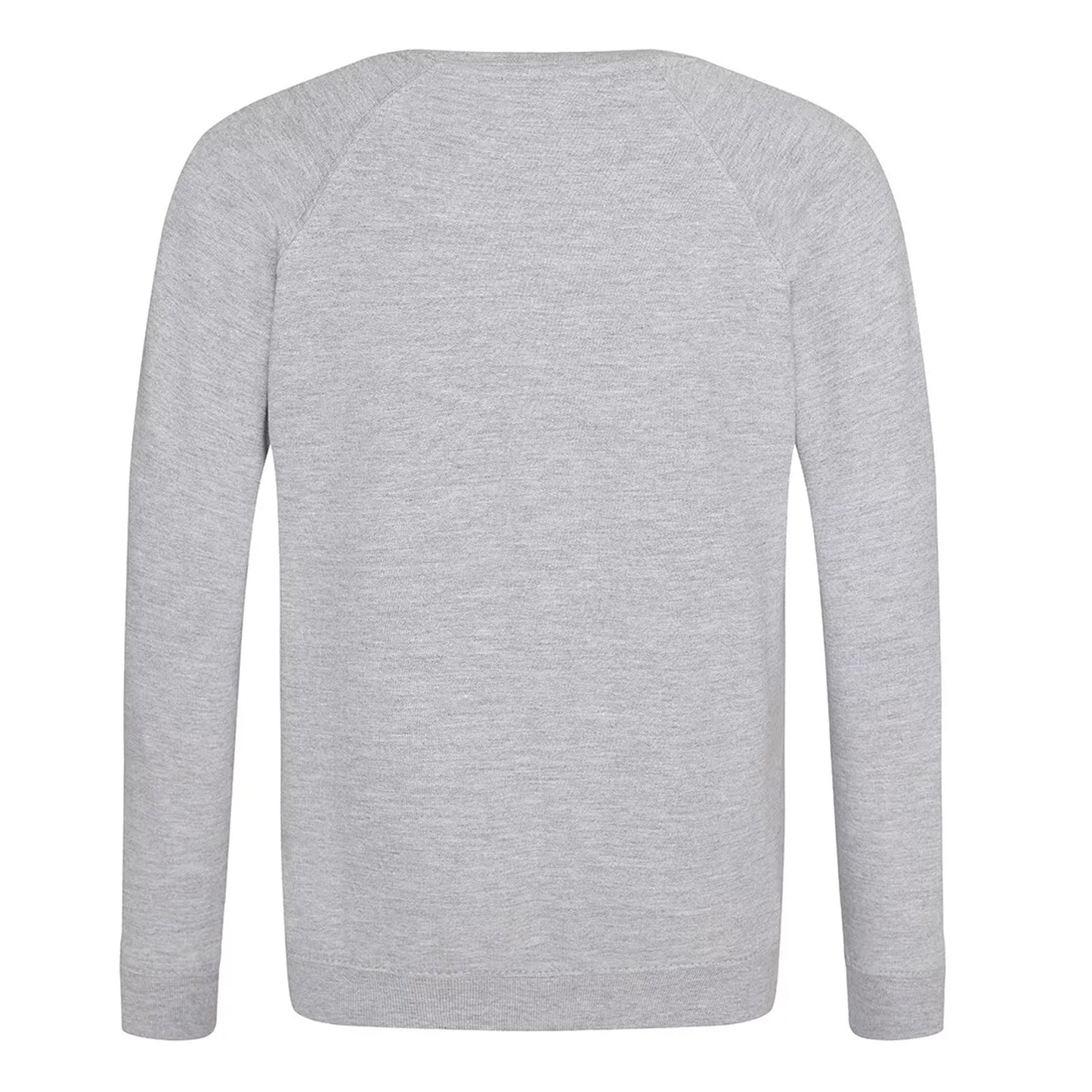 Grey - Back - AWDis Academy Childrens-Kids Crew Neck Raglan School Sweatshirt (Pack of 2)