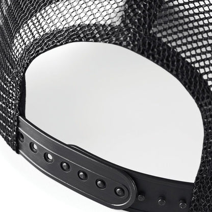 Black - Side - Beechfield Mens Half Mesh Trucker Cap - Headwear (Pack of 2)