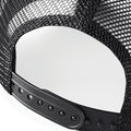 Black - Side - Beechfield Mens Half Mesh Trucker Cap - Headwear (Pack of 2)