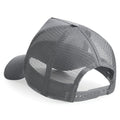 Graphite Grey-Graphite Grey - Back - Beechfield Mens Half Mesh Trucker Cap - Headwear (Pack of 2)