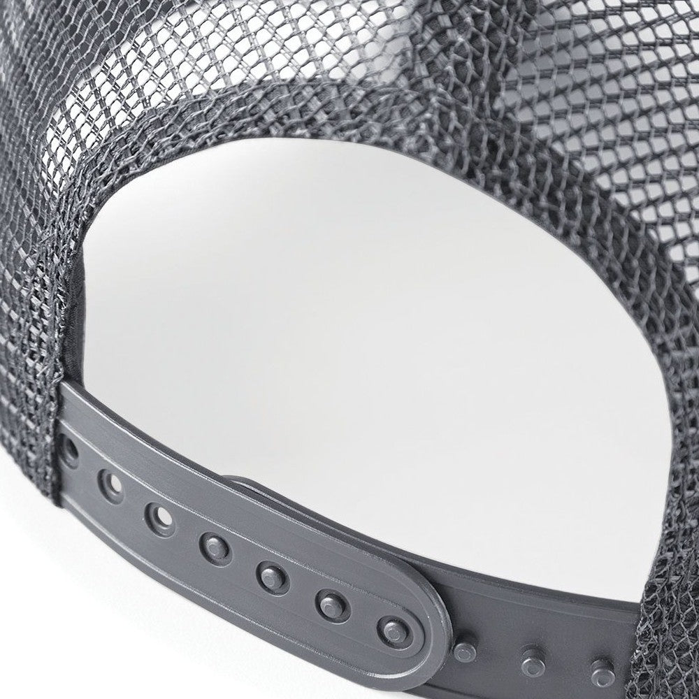 Graphite Grey-Graphite Grey - Side - Beechfield Mens Half Mesh Trucker Cap - Headwear (Pack of 2)