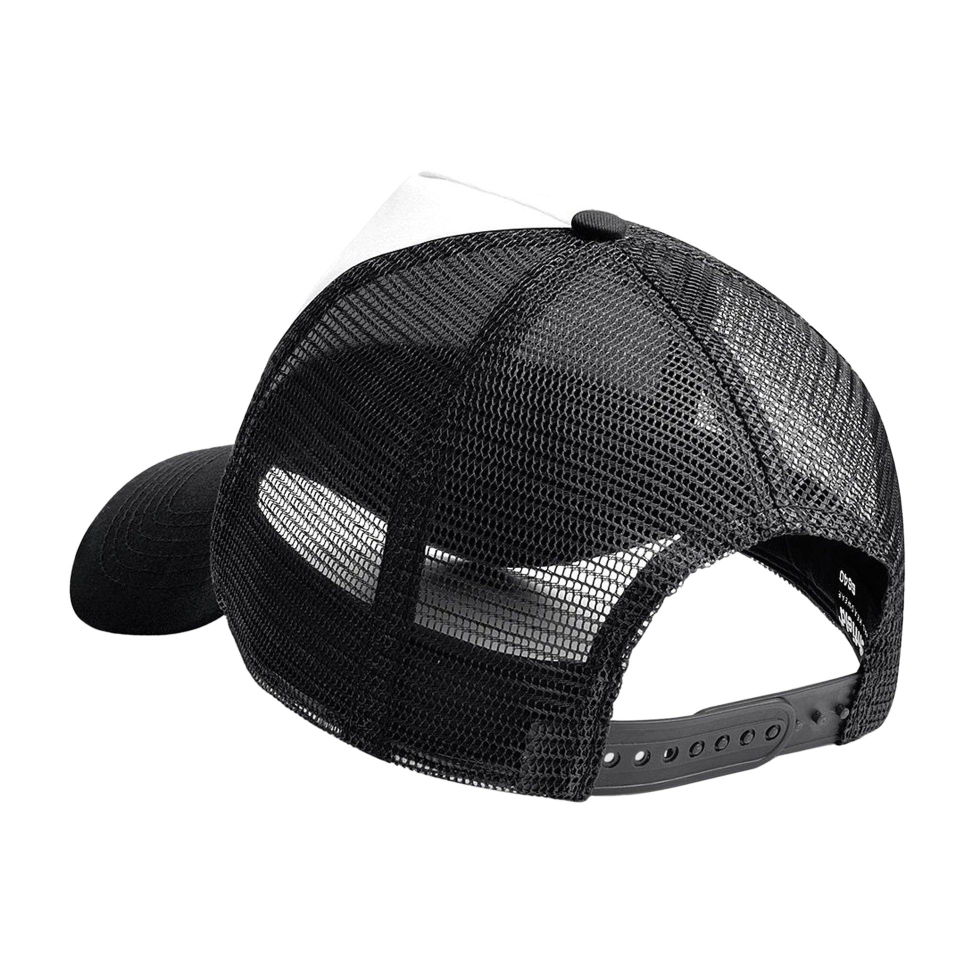 Black-White - Back - Beechfield Mens Half Mesh Trucker Cap - Headwear (Pack of 2)