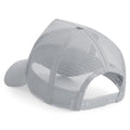 Light Grey- Light Grey - Back - Beechfield Mens Half Mesh Trucker Cap - Headwear (Pack of 2)