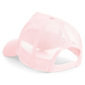 Pastel Pink- Pastel Pink - Back - Beechfield Mens Half Mesh Trucker Cap - Headwear (Pack of 2)