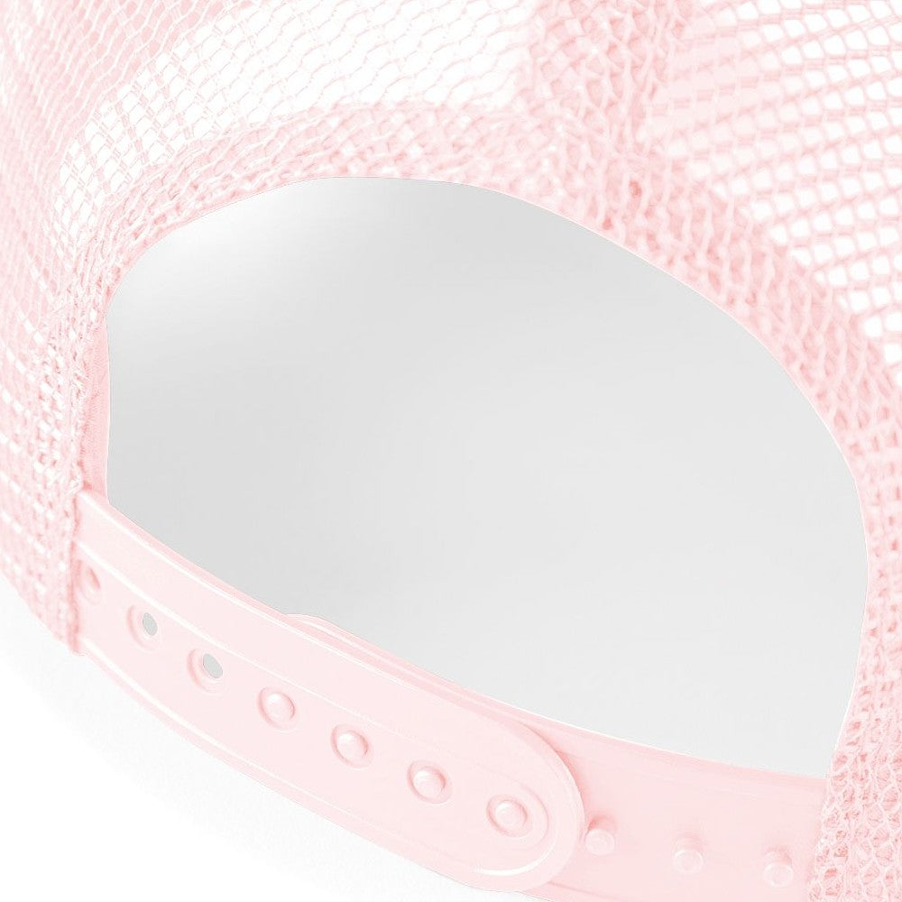 Pastel Pink- Pastel Pink - Side - Beechfield Mens Half Mesh Trucker Cap - Headwear (Pack of 2)