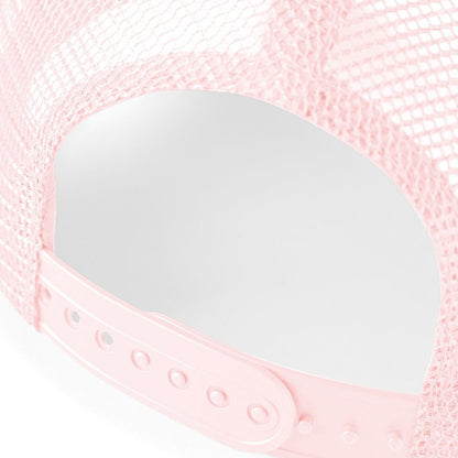 Pastel Pink- Pastel Pink - Side - Beechfield Mens Half Mesh Trucker Cap - Headwear (Pack of 2)