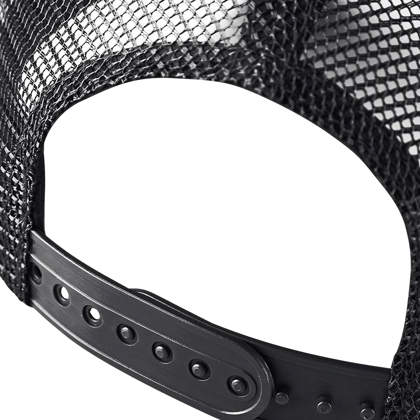 Black-White - Side - Beechfield Mens Half Mesh Trucker Cap - Headwear (Pack of 2)