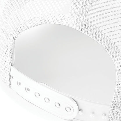 White-White - Side - Beechfield Mens Half Mesh Trucker Cap - Headwear (Pack of 2)