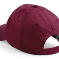 Burgundy - Side - Beechfield Unisex Plain Original 5 Panel Baseball Cap (Pack of 2)