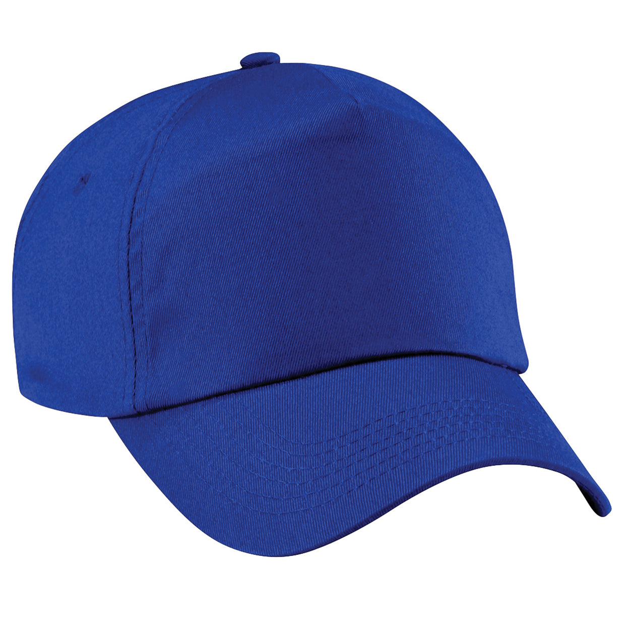 Royal - Front - Beechfield Unisex Plain Original 5 Panel Baseball Cap (Pack of 2)