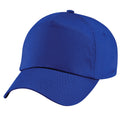 Royal - Back - Beechfield Unisex Plain Original 5 Panel Baseball Cap (Pack of 2)