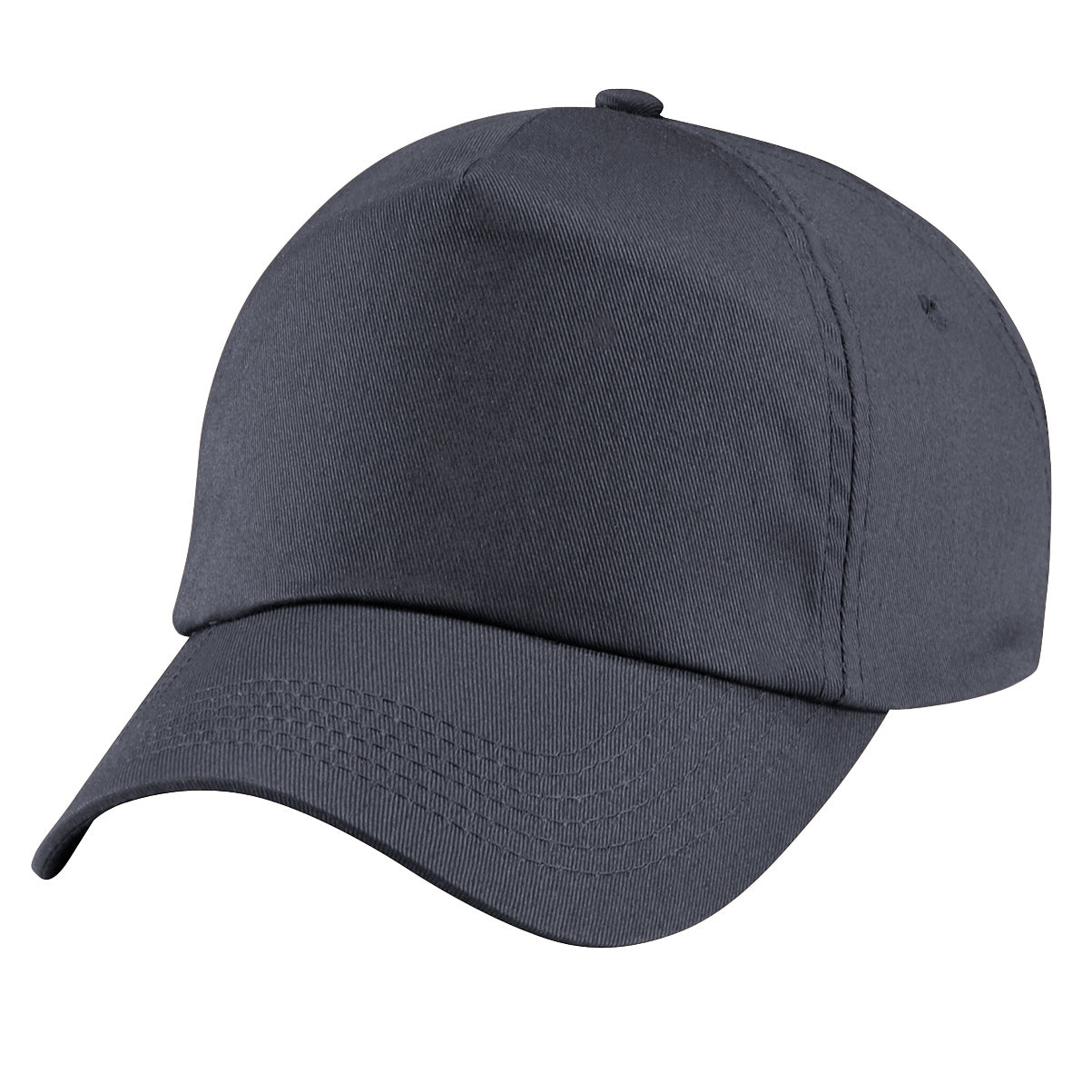 Graphite Grey - Back - Beechfield Unisex Plain Original 5 Panel Baseball Cap (Pack of 2)