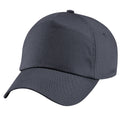 Graphite Grey - Back - Beechfield Unisex Plain Original 5 Panel Baseball Cap (Pack of 2)