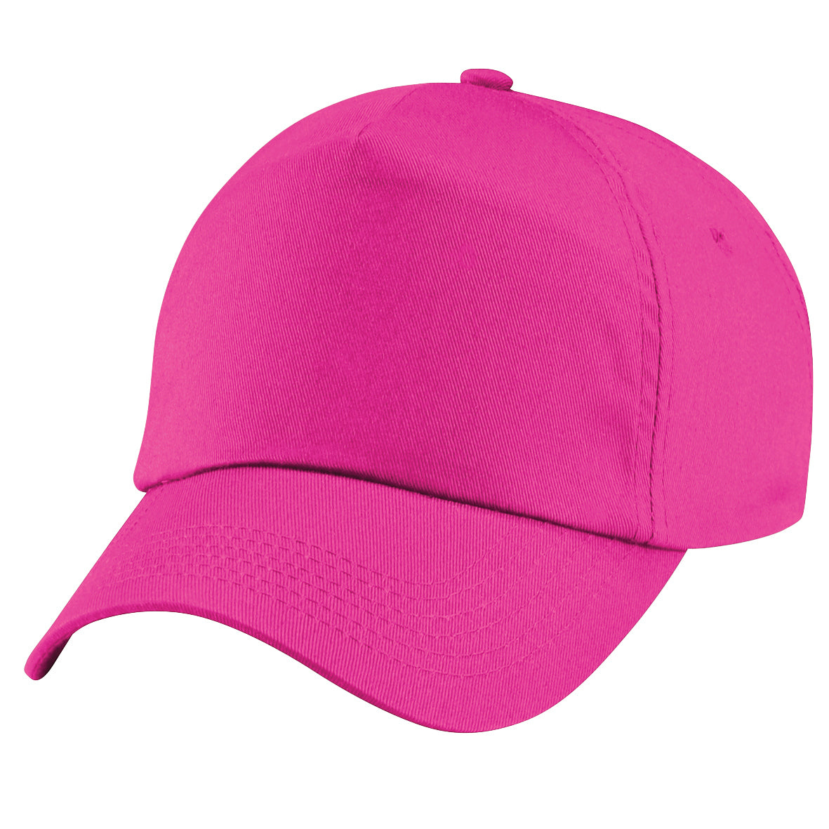 Fuchsia - Back - Beechfield Unisex Plain Original 5 Panel Baseball Cap (Pack of 2)