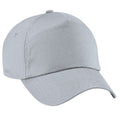 Light Grey - Front - Beechfield Unisex Plain Original 5 Panel Baseball Cap (Pack of 2)