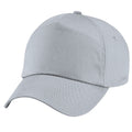 Light Grey - Back - Beechfield Unisex Plain Original 5 Panel Baseball Cap (Pack of 2)