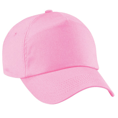 Classic Pink - Front - Beechfield Unisex Plain Original 5 Panel Baseball Cap (Pack of 2)