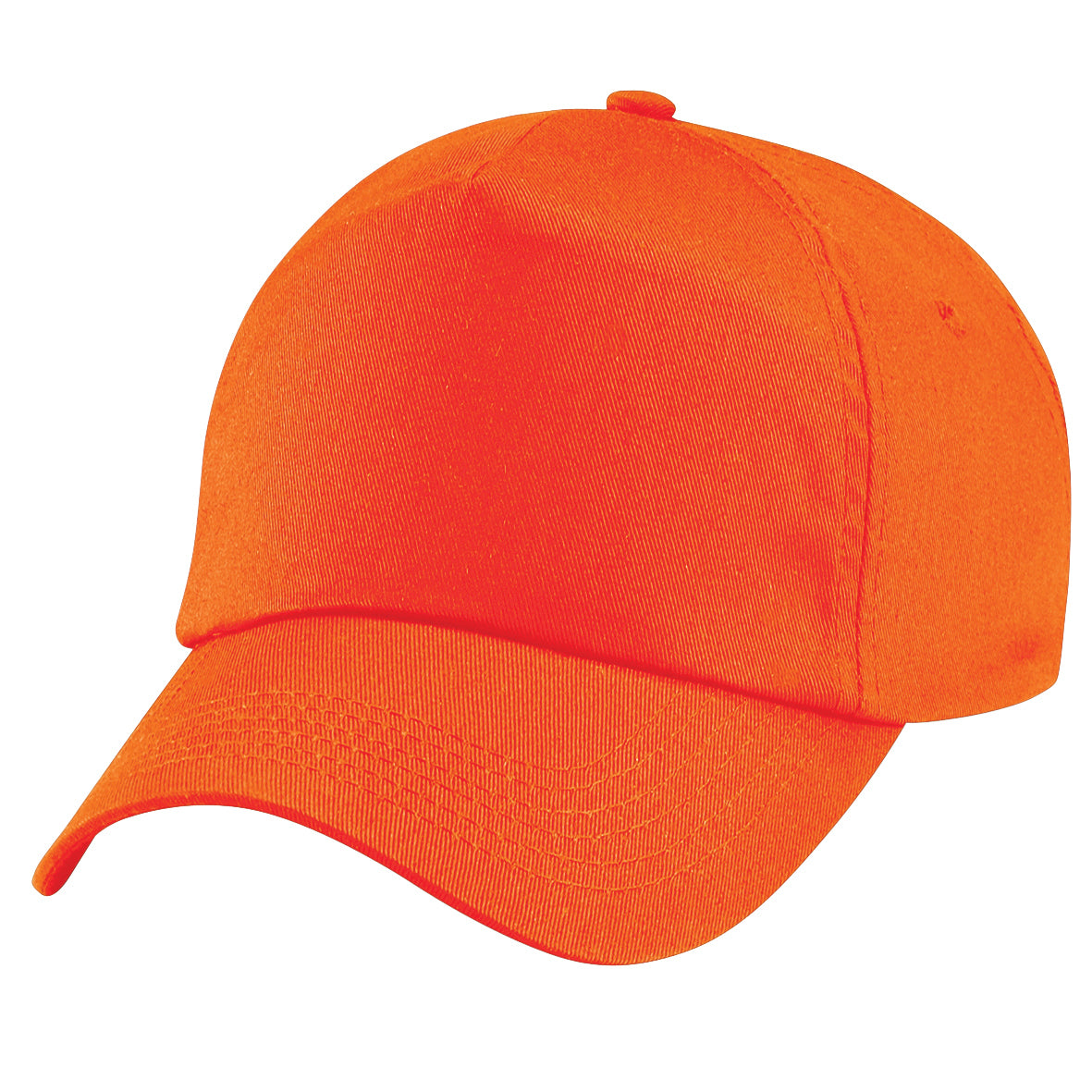 Orange - Back - Beechfield Unisex Plain Original 5 Panel Baseball Cap (Pack of 2)