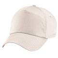 Sand - Back - Beechfield Unisex Plain Original 5 Panel Baseball Cap (Pack of 2)