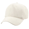 Natural - Back - Beechfield Unisex Plain Original 5 Panel Baseball Cap (Pack of 2)