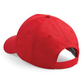 Bright Red - Side - Beechfield Unisex Plain Original 5 Panel Baseball Cap (Pack of 2)